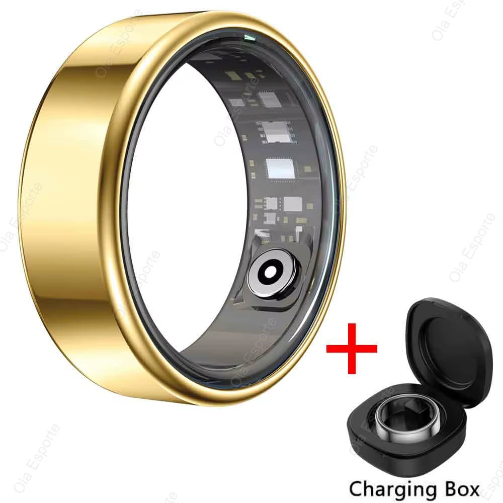 2024 New for Xiaomi Smart Ring Men Women, Heart Rate and Blood Oxygen Monitor Smartring IP68 & 5ATM Waterproof, Multi-Sport Mode