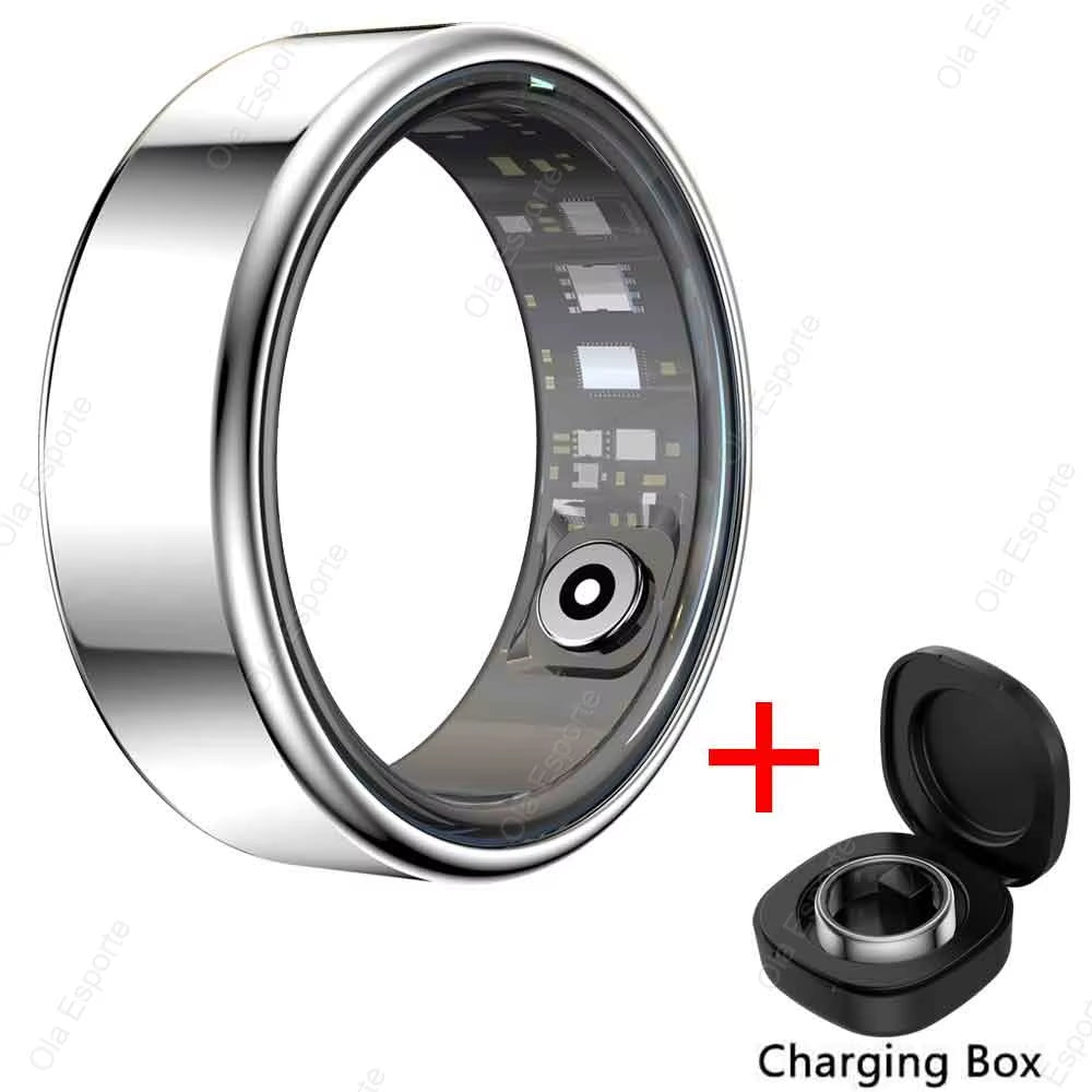 2024 New for Xiaomi Smart Ring Men Women, Heart Rate and Blood Oxygen Monitor Smartring IP68 & 5ATM Waterproof, Multi-Sport Mode